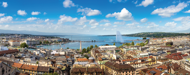 sw2_featured Panoramic aerial view of Geneva in a beautiful summer day, Switzerland